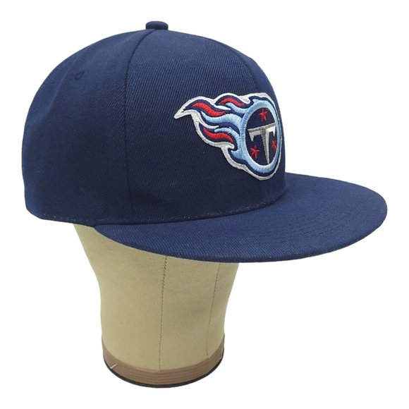 Tennessee Titans NFL Football Snapback Cap Trucker Baseball Hat Logo Patch Blue - Picture 2 of 12
